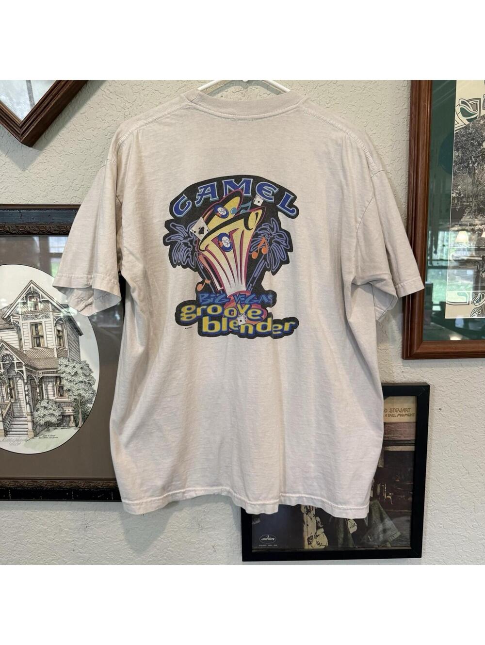 Vintage‎ 1996 RARE Camel Big Vegas Groove Blender Mens Promo Shirt Size XL